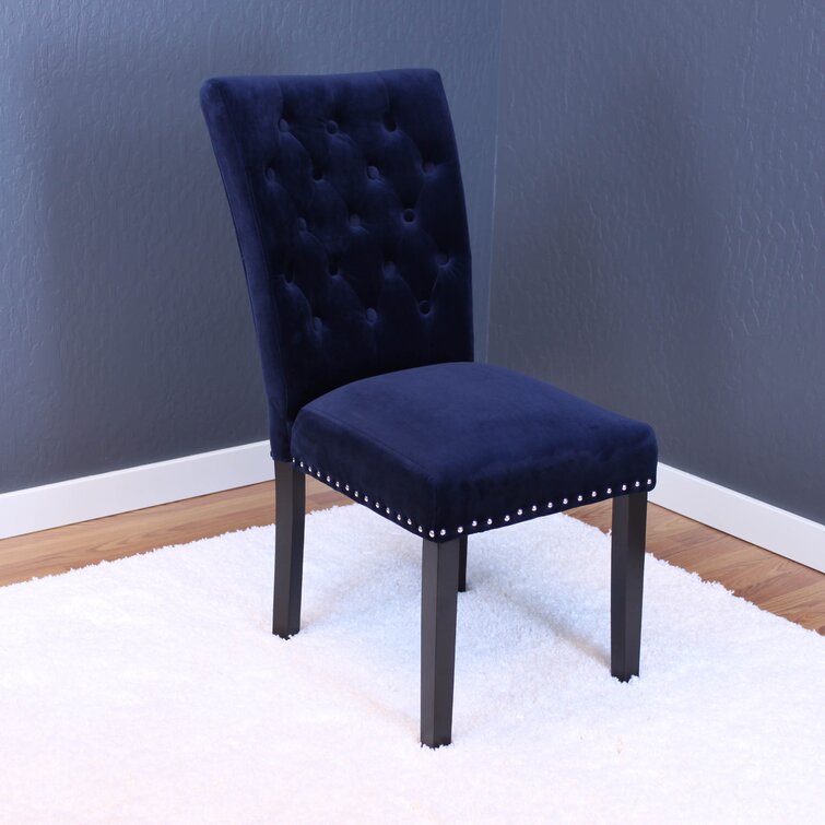 Erling velvet store upholstered dining chair